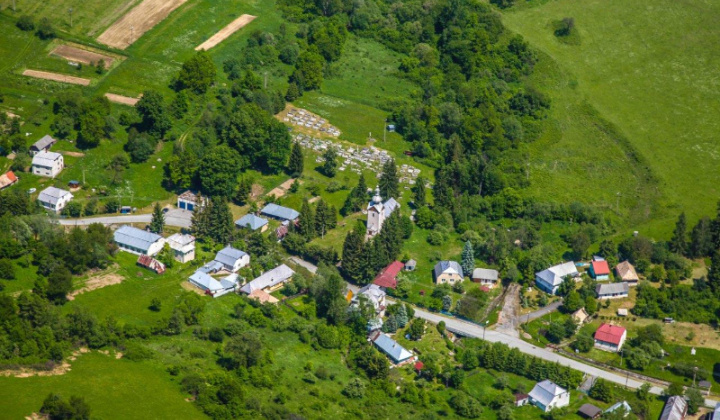 9. fotografia fotogalérie Letecké snímky obce z roku 2016