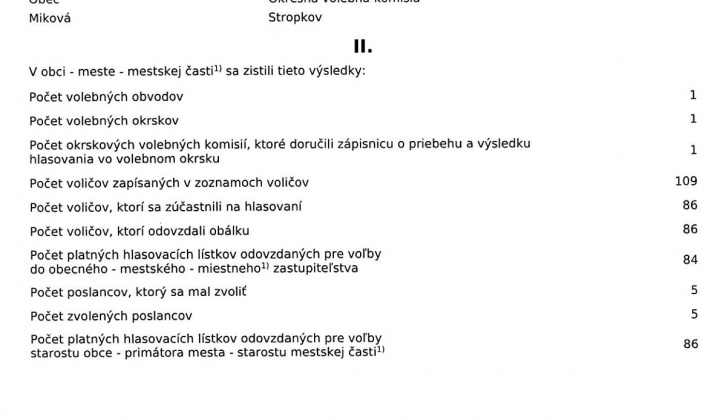 1. fotografia fotogalérie ZÁPISNICA miestnej - mestskejl) volebnej komisie o výsledku volieb v obci - meste - mestskej častil) vo voľbách do orgánov samosprávy obcí 24.10.2026