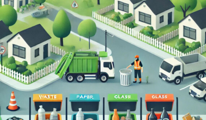 Fotka - Komunálne a drobné stavebné odpady z obce