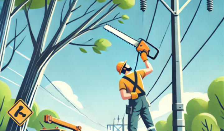 Fotka - Výzva na výrub a okliesnenie stromov v ochrannom pásme elektrického vedenia